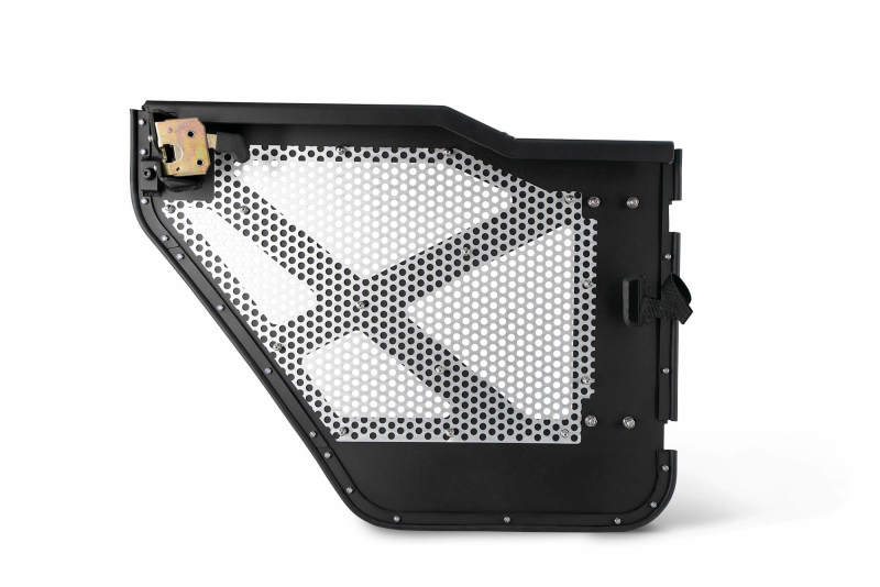 DV8 18-22 Jeep 4 Door JL/JT Aluminum Half Doors with Perforated Mesh Rear - Mammoth Racing -