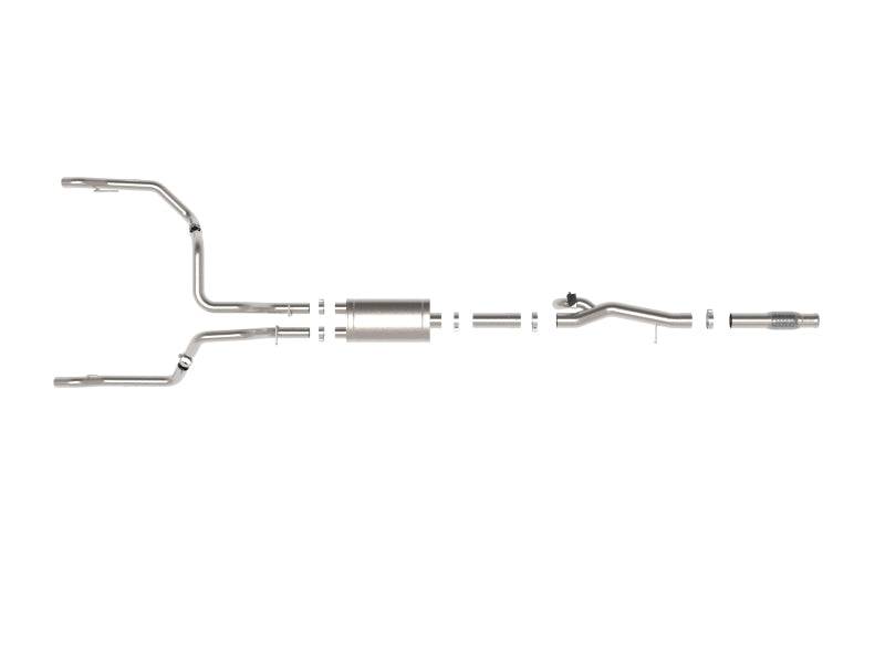 aFe Gemini XV 4in to Dual 3in 304 SS Cat-Back Exhaust w/ Cutout 19-21 GM Silverado/Sierra V8-6.2L - My Store