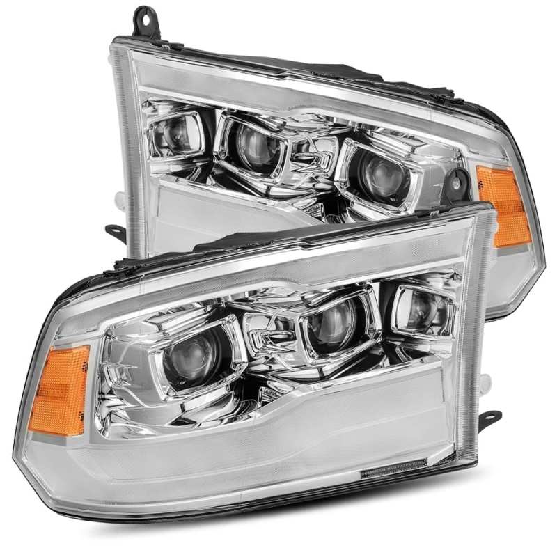AlphaRex 09-18 Dodge Ram 1500HD PRO-Series Projector Headlights Plank Style Chrome w/Seq Signal/DRL - My Store
