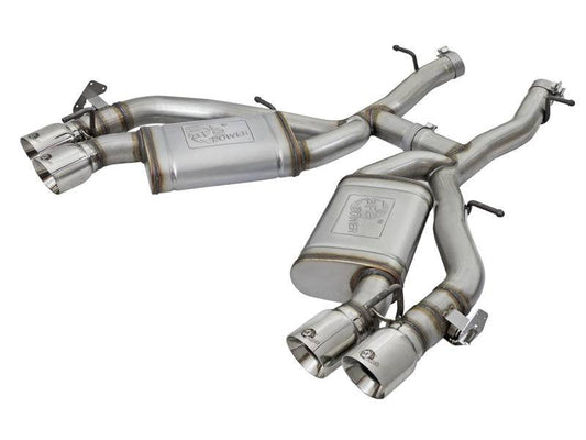 aFe MACHForce XP 3in 304 SS Axle-Back Dual Exhaust (NPP) w/ Polished Tips 16-17 Camro SS V8-6.2L - My Store