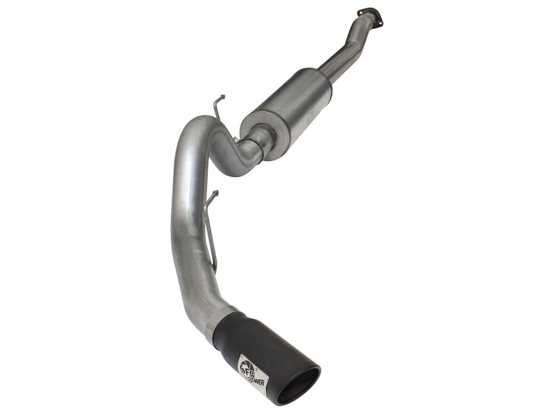aFe MACHForce XP SS Exhaust 4in Cat-Back w/ Black Tip 2015 Ford F-150 EcoBoost V6 2.7/3.5Ltt - Mammoth Racing -