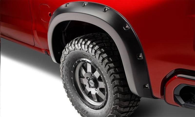 Bushwacker 19-21 Chevrolet Silverado 1500 Pocket Style Flares 4pc - Black - Mammoth Racing -