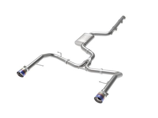 afe 19-21 VW Jetta GLI (MKVII) L4-2.0L (t) MACH Force-Xp 304 SS Cat-Back Exhaust System Blue Tips - My Store