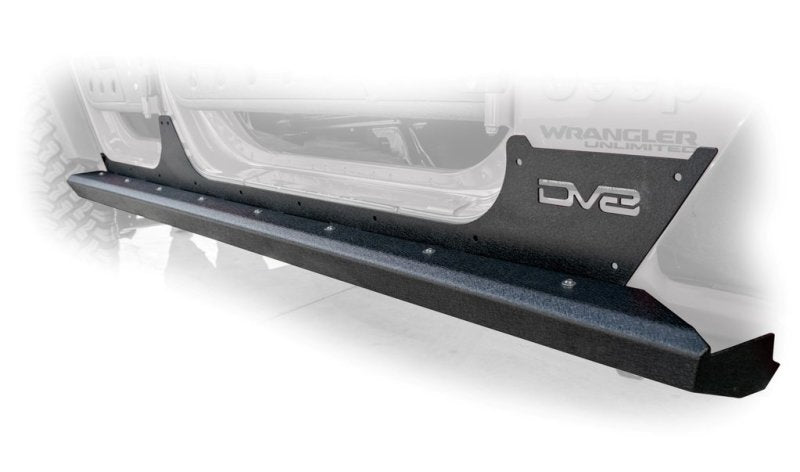DV8 Offroad 2018+ Jeep Wrangler JL Rocker Guards w/ Rock Skins (4 Door Only) - Mammoth Racing -