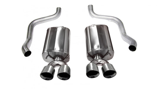 14108 Corsa 2.5 Inch Axle-Back Sport Dual Exhaust Polished 3.5 Inch Tips 09-13 Corvette 6.2L Stainless Steel Corsa Performance - Mammoth Racing -COR14108