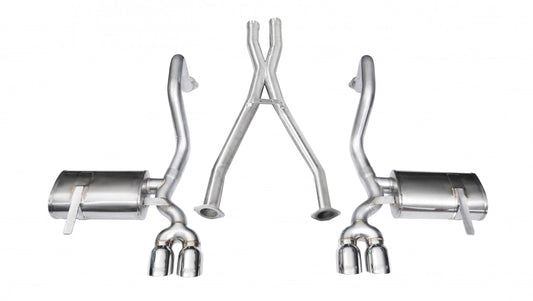 Corsa 14114 2.5 Inch Cat-Back Plus X-Pipe Xtreme Exhaust Dual Rear Exit - Mammoth Racing -COR14114