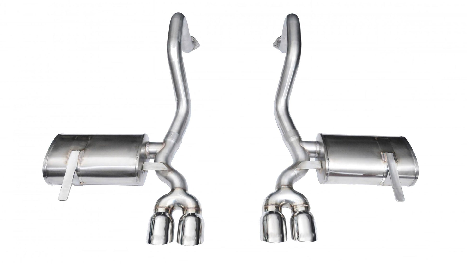 14132 Corsa 2.5 Inch Axle-Back Xtreme Dual Exhaust Polished 3.5 Inch Tips 97-04 Corvette/Z06 5.7L Stainless Steel Corsa Performance - Mammoth Racing -COR14132