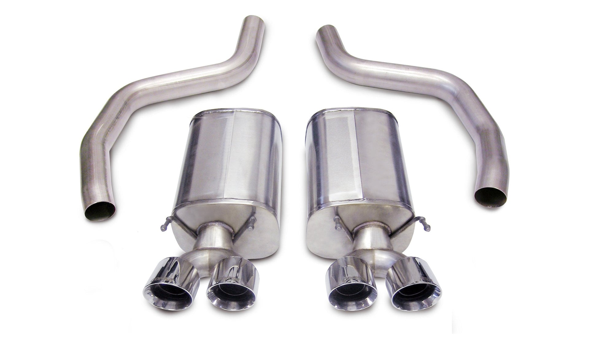 14164 Corsa 3.0 Inch Axle-Back Sport Dual Exhaust Twin 4.0 Inch Polished Tips 06-13 Corvette Z06 7.0L/ZR1 6.2L Stainless Steel Corsa Performance - Mammoth Racing -COR14164