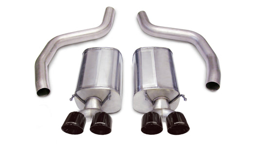 14164BLK Corsa 3.0 Inch Axle-Back Sport Dual Exhaust Twin 4.0 Inch Black Tips 06-13 Corvette Z06 7.0L/ZR1 6.2L Stainless Steel Corsa Performance - Mammoth Racing -COR14164BLK