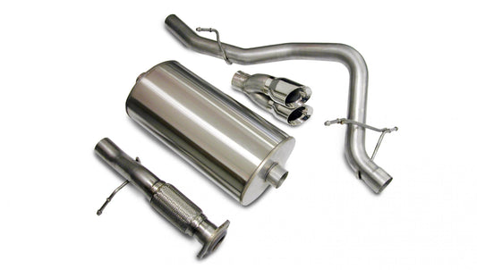14207 Corsa 3.0 Inch Cat-Back Sport Single Rear Exhaust 4.0 Inch Polished Tips 07-08 Chevy Tahoe/GMC Yukon 5.3L V8 Stainless Steel Corsa Performance - Mammoth Racing -COR14207