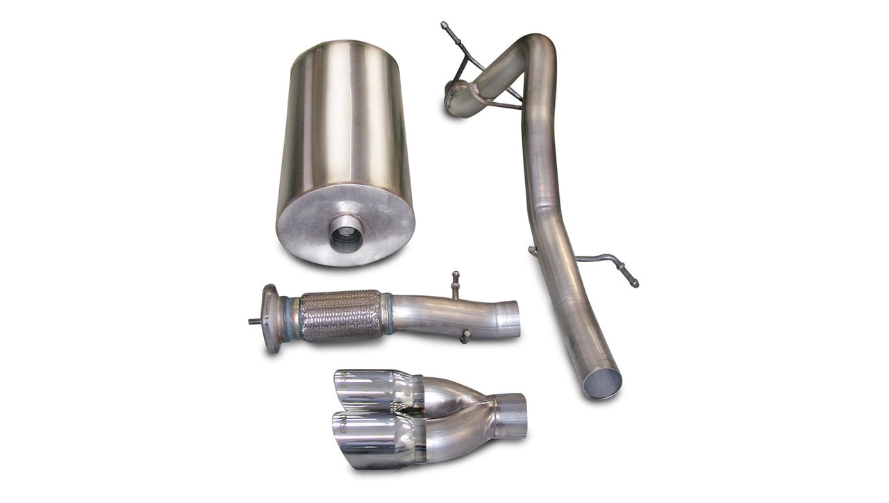 Corsa 07-10 Cadillac Escalade ESV 6.2L V8 Polished Sport Cat-Back Exhaust - Mammoth Racing -