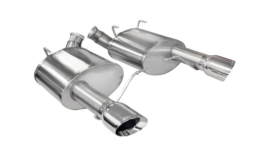 14316 Corsa 3.0 Inch Axle-Back Sport Dual Exhaust Polished 4.0 Inch Tips 11-14 Mustang GT/11-13 Boss 302 5.0L Stainless Steel Corsa Performance - Mammoth Racing -COR14316