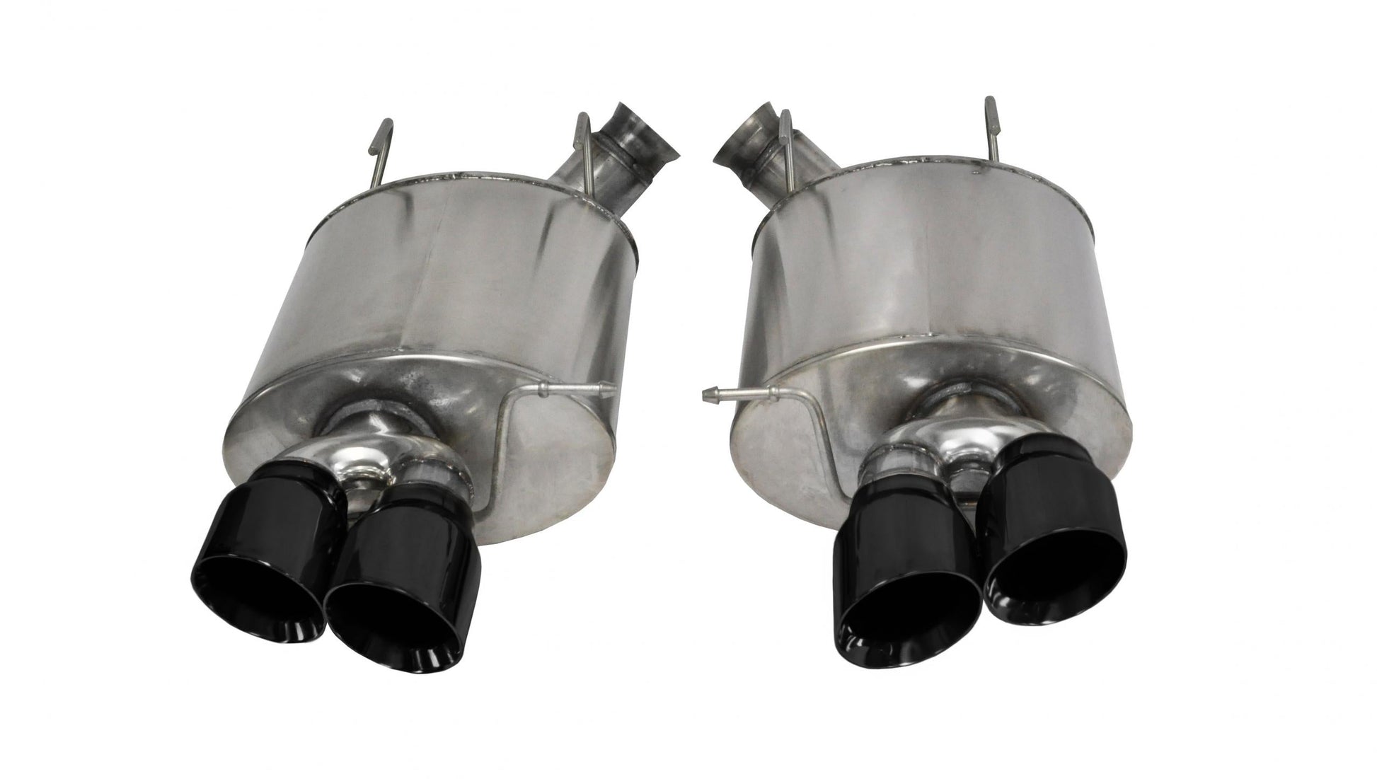 14321BLK Corsa 3.0 Inch Axle-Back Sport Dual Exhaust Black 4.0 Inch Tips 13-14 Mustang Shelby GT500 5.8L Stainless Steel Corsa Performance - Mammoth Racing -COR14321BLK