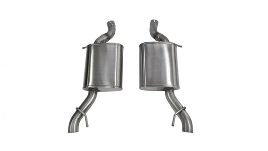 14325 Corsa 2.5 Inch Axle-Back Sport Dual Exhaust No Tips 14-17 Cadillac Vsport Sedan Auto Trans 3.6L V6 Stainless Steel Corsa Performance - Mammoth Racing -COR14325
