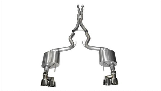 Corsa 14335 3.0 Inch Cat-Back Xtreme Dual Exhaust 4.0 Inch Polished Tips - Mammoth Racing -COR14335