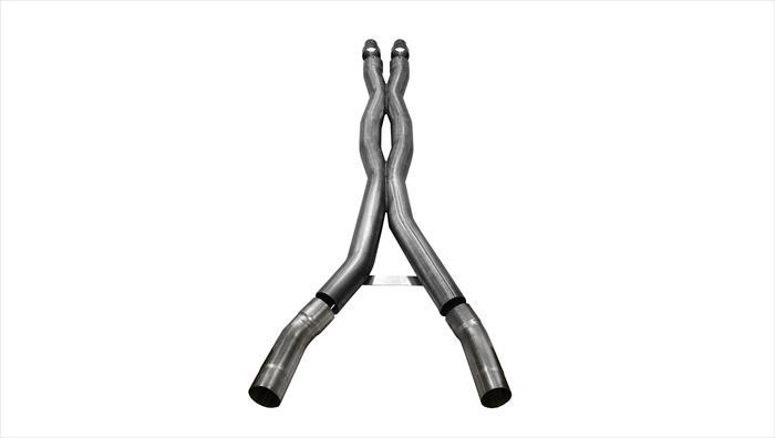 14347 Corsa Double X-Pipe 3.0 Inch Stainless Steel 16-Present Ford Mustang GT350 Fastback 5.2L V8 Corsa Performance - Mammoth Racing -COR14347