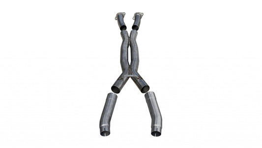 14353 Corsa Double Helixx X-Pipe 3.0 Inch Stainless Steel 09-13 Chevy Corvette C6 6.2L V8 Corsa Performance - Mammoth Racing -14353