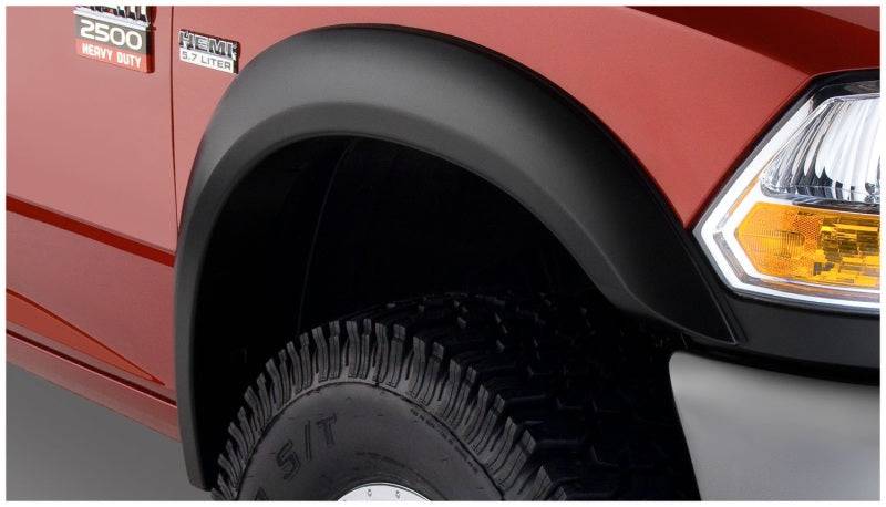 Bushwacker 10-18 Dodge Ram 2500 Extend-A-Fender Style Flares 2pc - Black - Mammoth Racing -