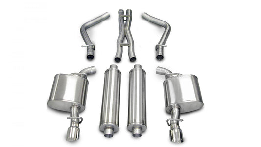 Corsa 14439 2.5 Inch Cat-Back Xtreme Dual Rear Exhaust 3.5 Inch Polished Tips - Mammoth Racing -COR14439