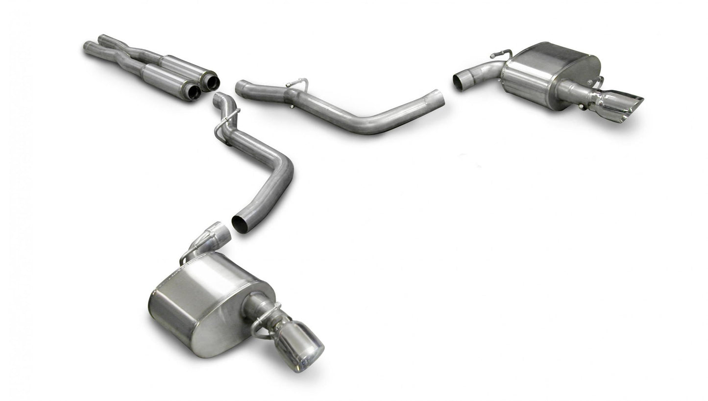 Corsa 14440 2.75 Inch Cat-Back Extreme Dual Exhaust 4.0 Inch Polished Tips - Mammoth Racing -COR14440