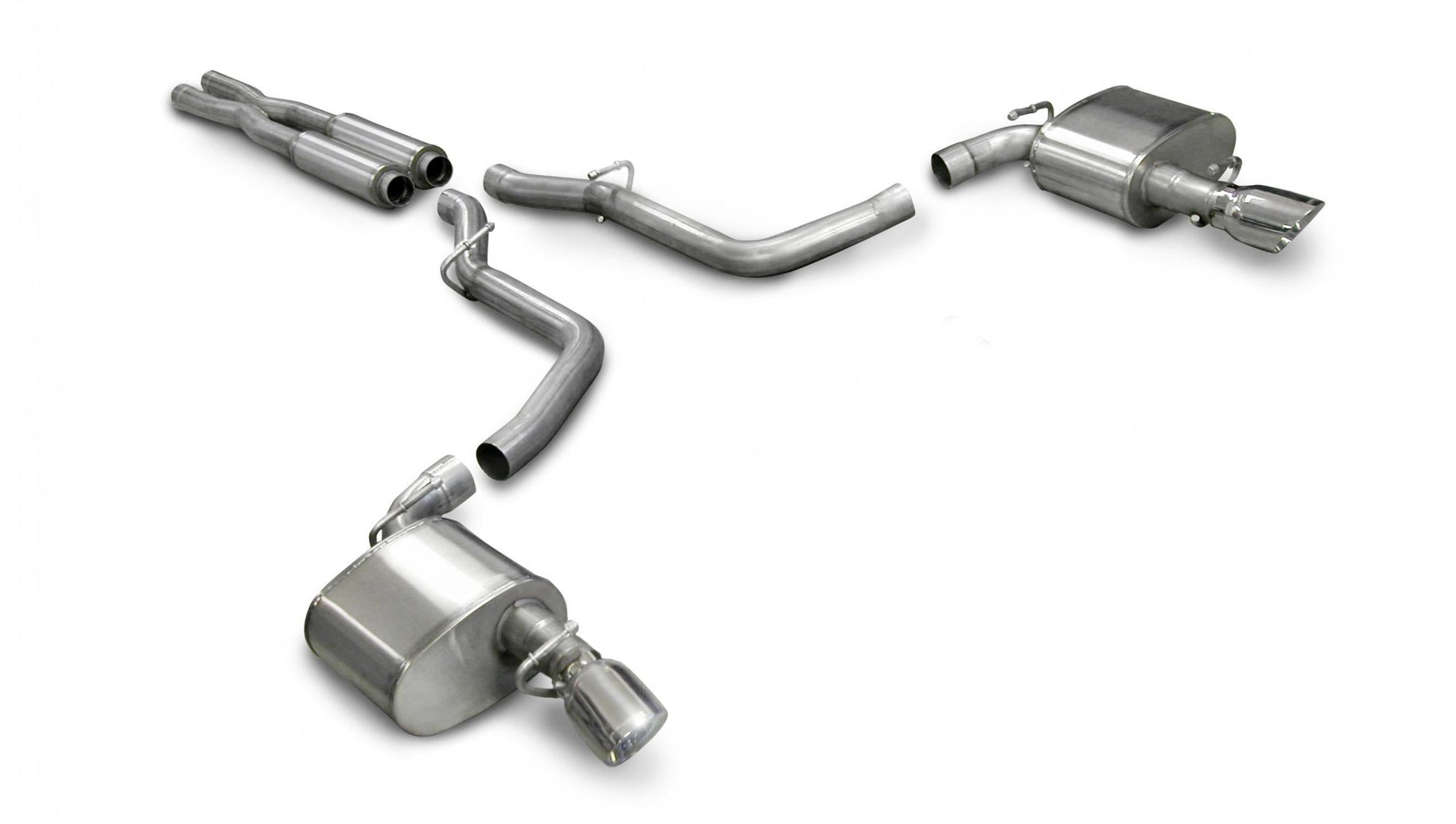 Corsa 14440 2.75 Inch Cat-Back Extreme Dual Exhaust 4.0 Inch Polished Tips - Mammoth Racing -COR14440