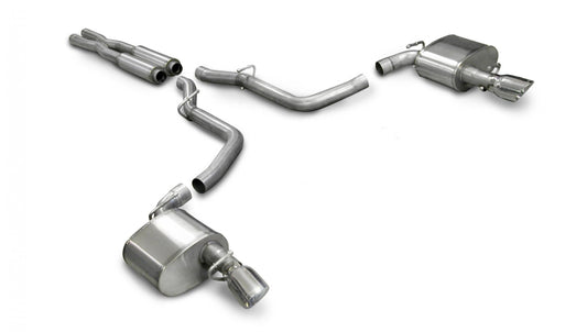 Corsa 14440 2.75 Inch Cat-Back Extreme Dual Exhaust 4.0 Inch Polished Tips - Mammoth Racing -COR14440