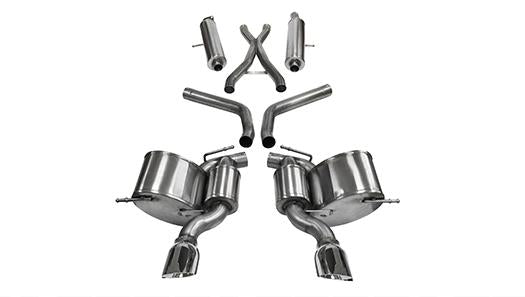 Corsa 14466 2.75 Inch Cat-Back Sport Single Exhaust 4.5 Inch Polished Tips - Mammoth Racing -COR14466