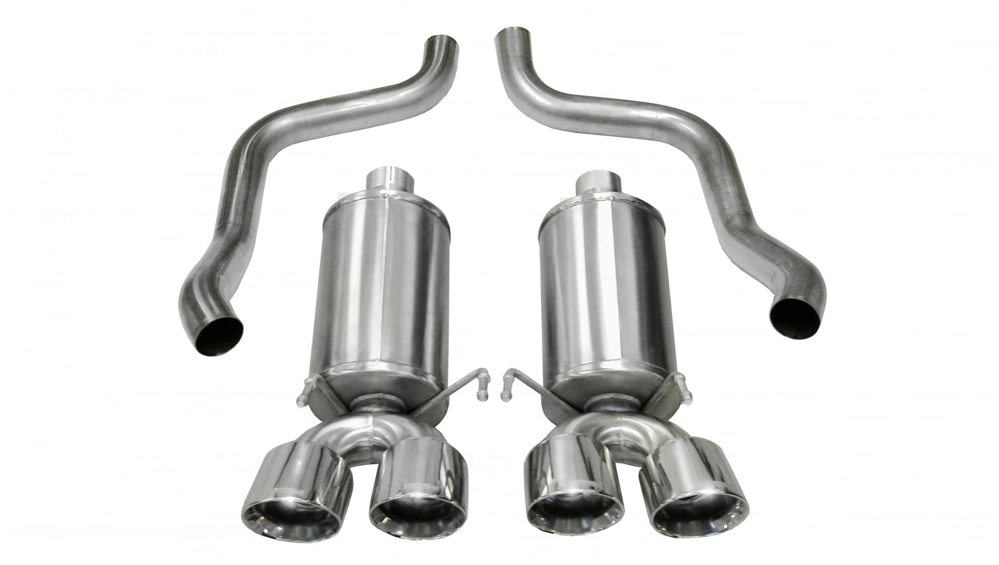14469 Corsa 2.5 Inch Axle-Back Xtreme Dual Exhaust Polished 3.5 Inch Tips 05-08 Corvette 6.0L/6.2L Stainless Steel Corsa Performance - Mammoth Racing -COR14469