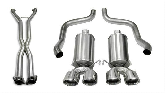 Corsa 14469CB4 2.5 Inch Cat-Back Xtreme Dual Exhaust Polished 3.5 Inch Tips - Mammoth Racing -COR14469CB4