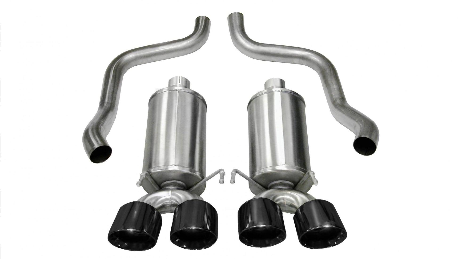 14470BLK Corsa 2.5 Inch Axle-Back Xtreme Dual Exhaust Black 3.5 Inch Tips 09-13 Corvette 6.2L Stainless Steel Corsa Performance - Mammoth Racing -COR14470BLK