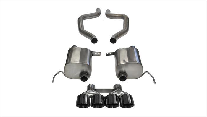 Corsa 14766BLK 2.75 Inch Axle-Back Xtreme Dual Exhaust Quad 4.5 Inch Black Tips - Mammoth Racing -COR14766BLK