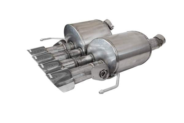 14776 Corsa Corvette 2.75 Inch Valve-Back w Dual Mode NPP Dual Rear Exit with Quad 4.5 inch Polished Pro-Series Tips Corsa - Mammoth Racing -COR14776
