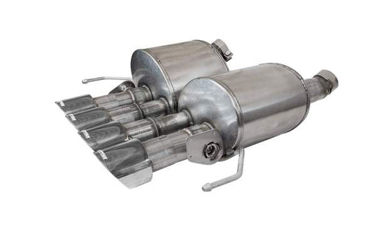 14776 Corsa Corvette 2.75 Inch Valve-Back w Dual Mode NPP Dual Rear Exit with Quad 4.5 inch Polished Pro-Series Tips Corsa - Mammoth Racing -COR14776