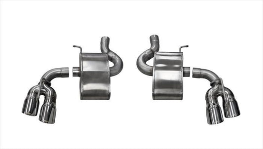Corsa 14784 2.75 Inch Axle-Back Xtreme Dual Exhaust 4.0 Inch Polished Tips - Mammoth Racing -COR14784