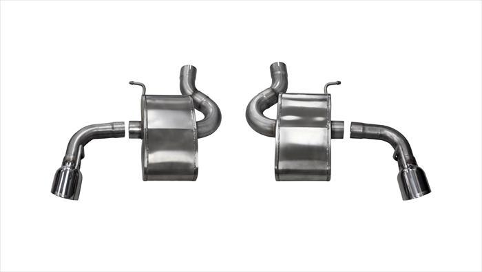 14785 Corsa 2.75 Inch Axle-Back Xtreme Dual Exhaust 4.5 Inch Polished Tips 16-19 Chevy Camaro SS 6.2L V8 Stainless Steel Corsa Performance - Mammoth Racing -COR14785