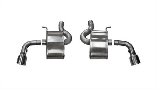 14785 Corsa 2.75 Inch Axle-Back Xtreme Dual Exhaust 4.5 Inch Polished Tips 16-19 Chevy Camaro SS 6.2L V8 Stainless Steel Corsa Performance - Mammoth Racing -COR14785