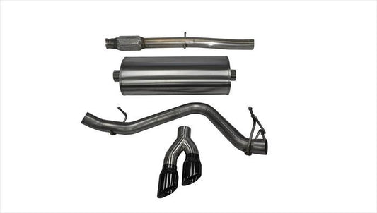 Corsa 14848BLK Single Side Exit Exhaust 4.0 Inch Black Tips 14-Present Silverado/Sierra 1500 Double/Crew Cab/Short/Standard Bed - Mammoth Racing -COR14848BLK