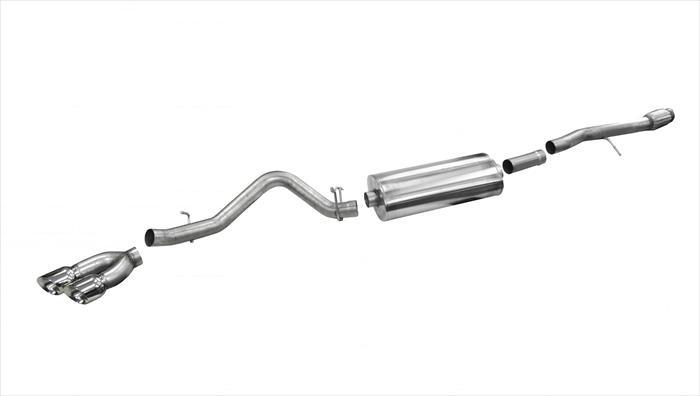 Corsa 14866 Single Side Exit Exhaust 14-Present Silverado/Sierra 1500 Crew Cab/Double Cab/Standard/Short Bed - Mammoth Racing -COR14866