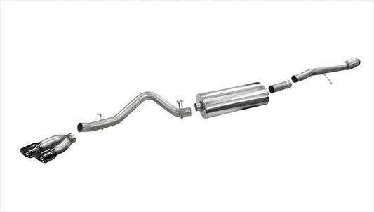 Corsa 14866BLKSingle Side Exit Exhaust 14-Present Silverado/Sierra 1500 Crew Cab/Double Cab/Standard/Short Bed - Mammoth Racing -COR14866BLK