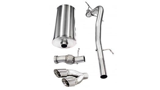 Corsa 14878 3.0 Inch Cat-Back Sport Single Side Exhaust 4.0 Inch Polished Tips 11-14 Cadillac Escalade/GMC Yukon Denali - Mammoth Racing -COR14878