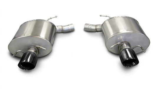 14941BLK Corsa 2.5 Inch Axle-Back Sport Dual Exhaust 4.0 Inch Black Tips 09-14 Cadillac CTS-V Sedan 6.2L V8 Stainless Steel Corsa Performance - Mammoth Racing -COR14941BLK