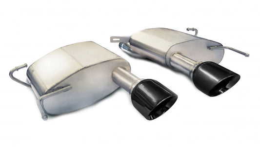 14942BLK Corsa 2.5 Inch Axle-Back Sport Dual Exhaust 4.5 Inch Black Tips 11-15 Cadillac CTS-V Coupe 6.2L V8 Stainless Steel Corsa Performance - Mammoth Racing -COR14942BLK