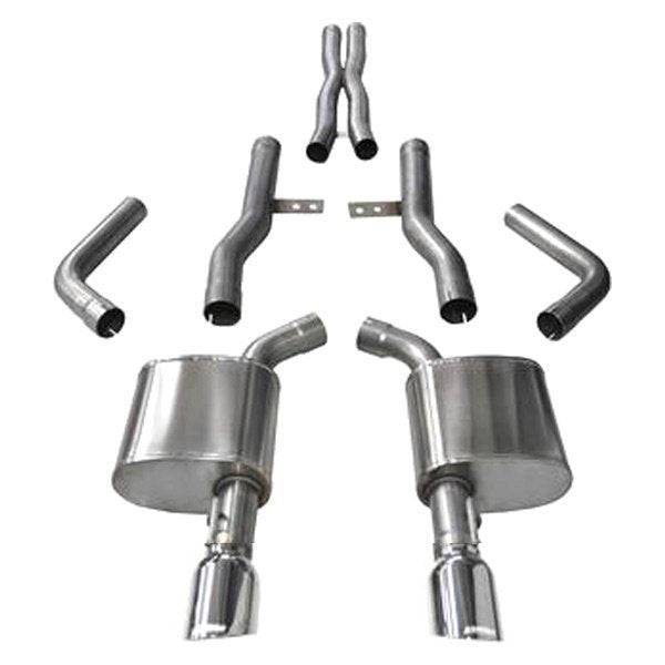 Corsa 15-16 Dodge Charger SRT/Scat Pack/R/T 6.4L Black Xtreme Cat-Back Exhaust - Mammoth Racing -