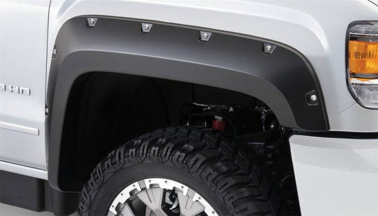 Bushwacker 15-18 GMC Sierra 2500 HD Pocket Style Flares 2pc - Black - Mammoth Racing -