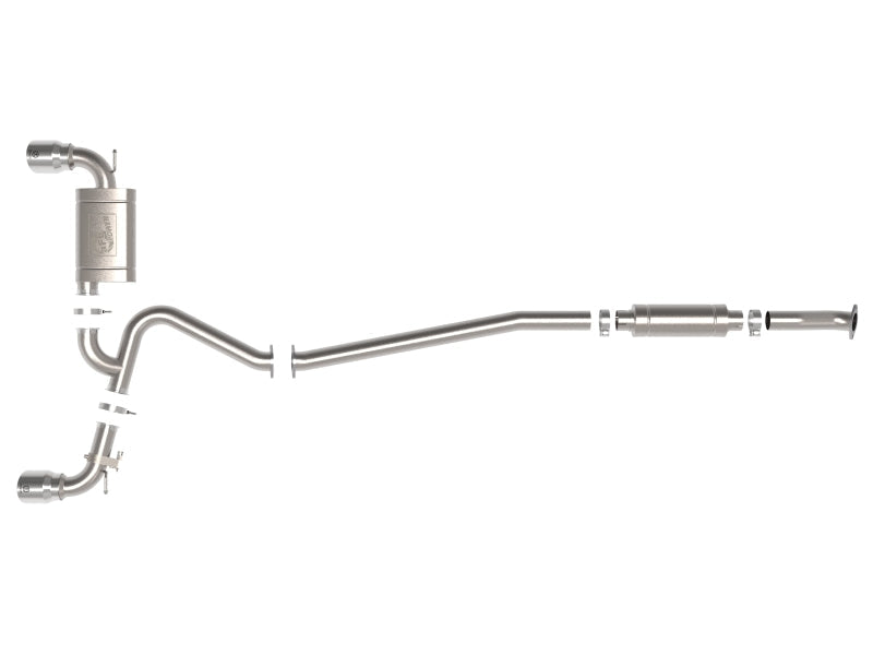aFe 22-23 Hyundai Kona N L4-2.0L (t) Takeda 3in 304 SS Cat-Back Exhaust System w/ Polished Tips - Mammoth Racing -