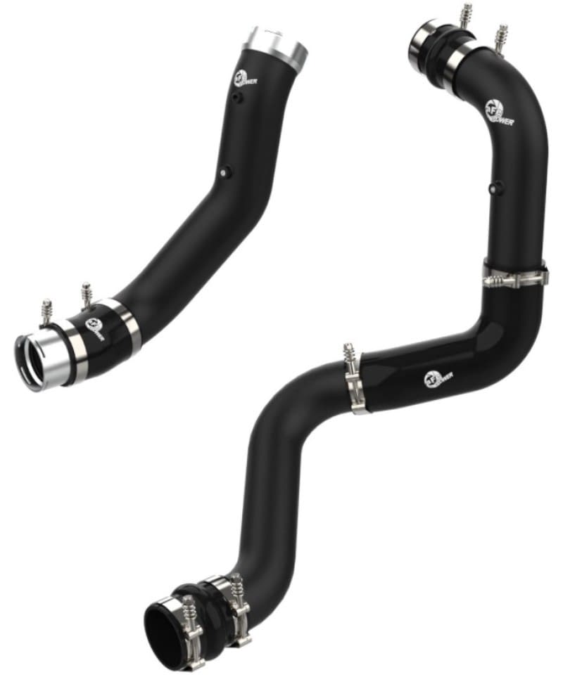 aFe BladeRunner Black 3in Aluminum Charge Pipe Kit 20-21 GM Diesel Trucks V8-6.6L (td) L5P - My Store