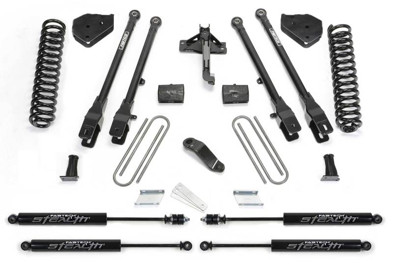 Fabtech 18 Ford F450/f550 4WD Diesel 6in 4Link Sys w/Coils & Stealth - Mammoth Racing -