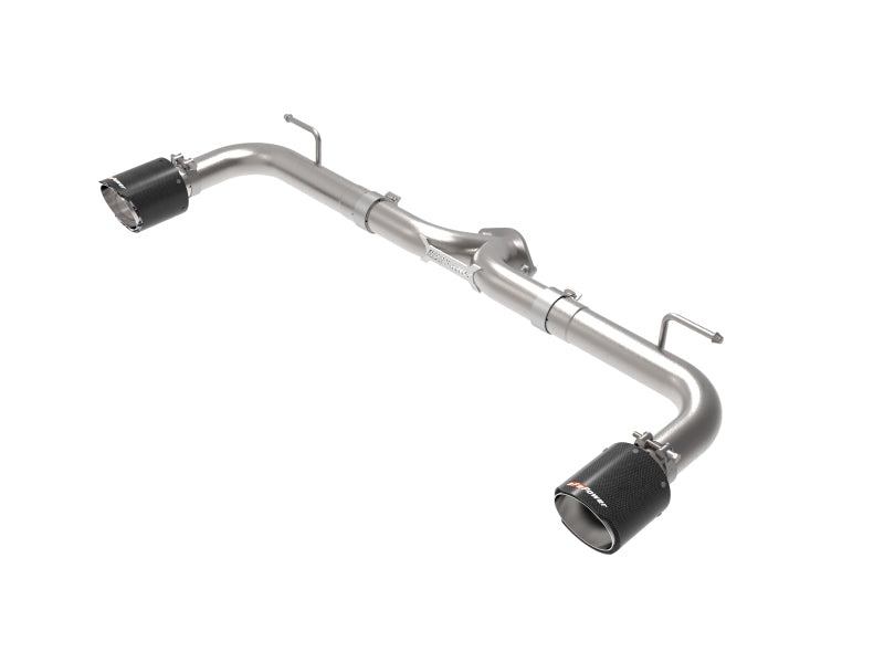 aFe Takeda 2-1/2in 304 SS Axle-Back Exhaust w/ Carbon Fiber Tips 14-18 Mazda 3 L4 2.0L/2.5L - Mammoth Racing -
