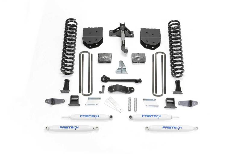 Fabtech 08-10 Ford F450/550 4WD 6in Basic Sys w/Perf Shks - Mammoth Racing -