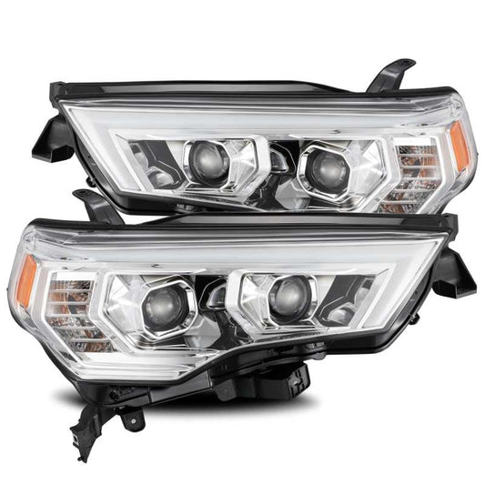 AlphaRex 14-20 Toyota 4Runner LUXX LED Proj Headlights Plank Style Chrome w/Activ Light/Seq Signal - My Store